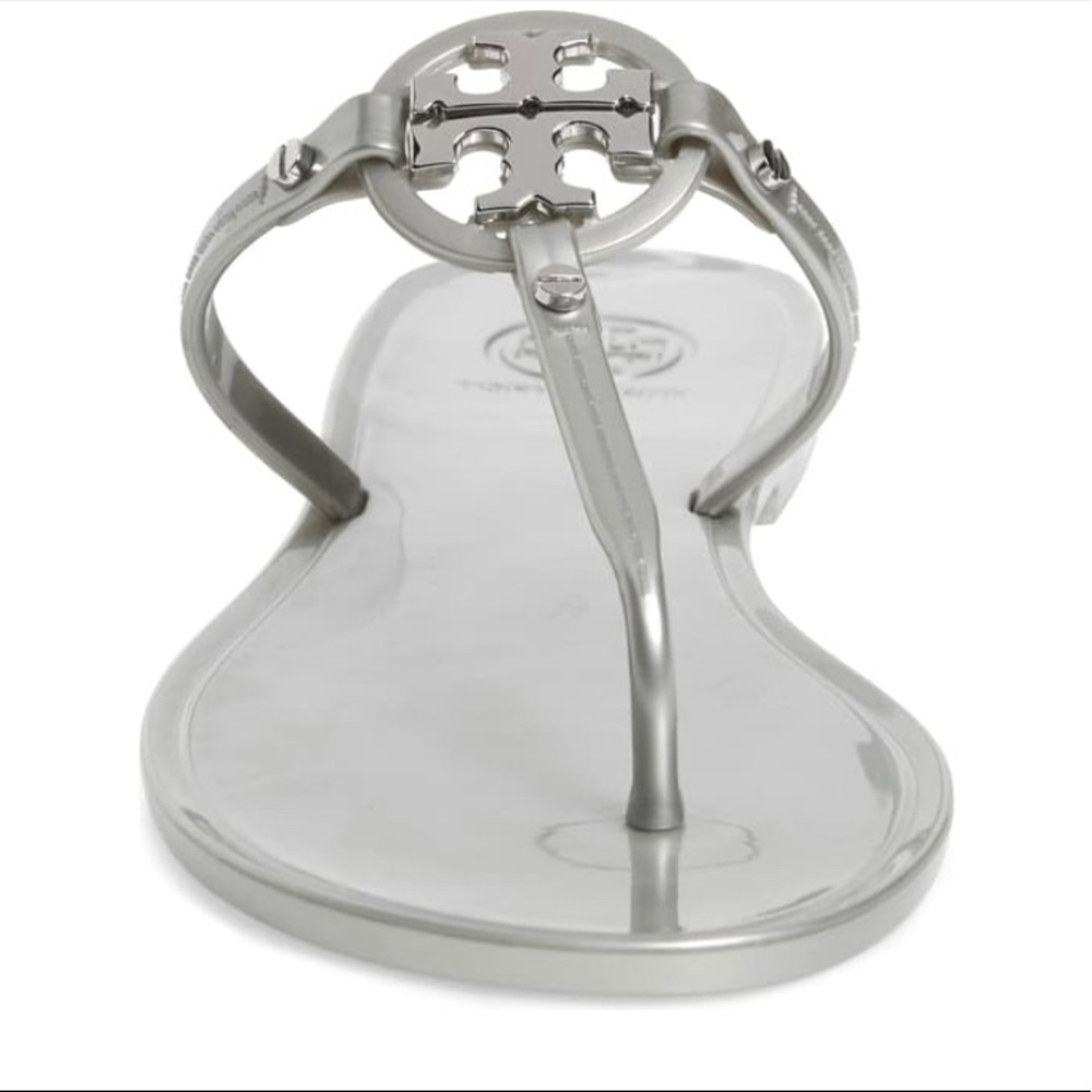 Tory Burch Miller jelly silver-with box & dust bag